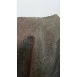 NAT Leathers Brown Taupe Nubuck Crazy Horse 12" 12" Cutting Square 2.5-3.0 oz Nappa Soft Upholstery Handbag Cowhide Genuine Cow Leather Hide Skin (12"x12")