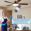 Microfiber Duster with Extension Pole 27-80 Inch, 4PCS Bendable Washable