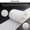 Matenf Sew On Hook and Loop Strips, 1 Inch Wide,