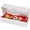 Tcoivs 20-Pack Cookie Boxes with Window, 12.5" x 5.5" x