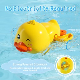 Bath Toy from 1 2 3 Years, Purphy Bath Toy, Bathtub Toy, Rubber Duck Water Toy, Children's Gifts for Baby, Children, Toddlers