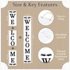Interchangeable Welcome Sign for Front Porch, 47 X 7.9 Inch