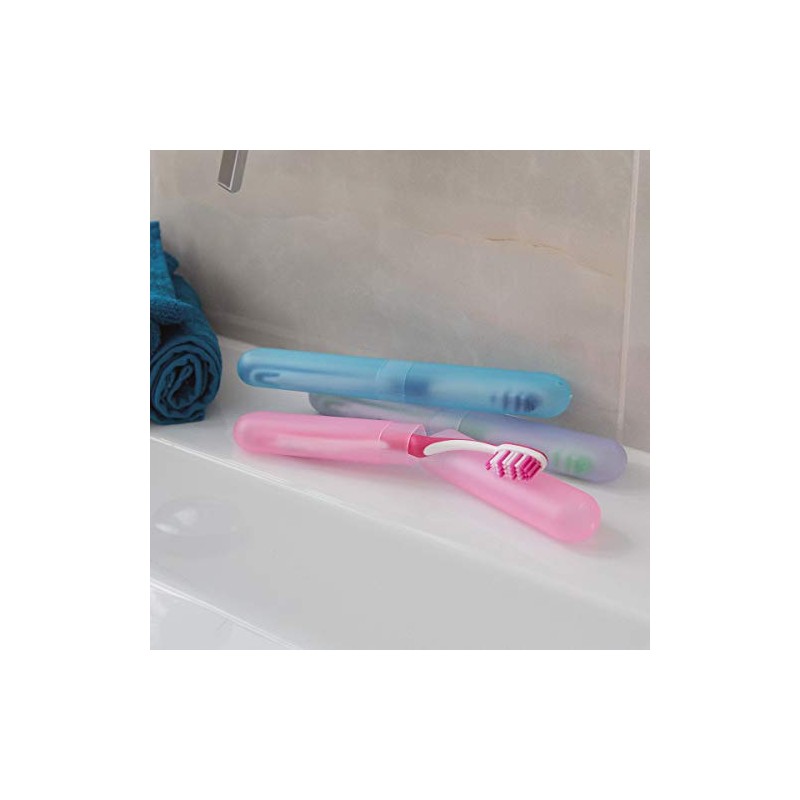 kwmobile Set de 3 fundas para cepillo de dientes -