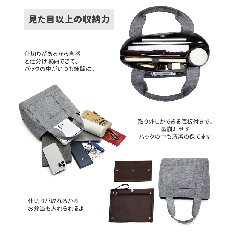 [ENLAN] Tote Bag, Mini Tote, Lightweight, Small, Lunch Bag, Stylish,
