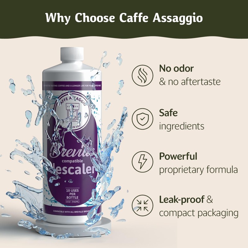 Breville Descaler (10 Uses) Specially Formulated for Your Breville Espresso