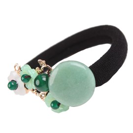 Healeved Vintage Hair Tie Retro Flower Ponytail Holder for Women Comfortable Elastic Hair Bands for Daily Use Parties Birthdays Fits Thick Thin Hair