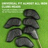 Golf Iron Headcovers 10 Pack Set Synthetic Leather with Magnetic