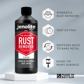 JENOLITE Original Rust Remover for Metal - Fast Acting Liquid - Industrial Strength, Removes Rust Back to Bare Metal - 500ml (16.9 fl oz)