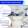 hykolity 4FT LED Shop Light with Reflector,5500LM,3 Power Level&3CCT