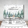 MEHOFOND 7x5ft Winter Onederland Backdrop Kids 1st Birthday Photography Background