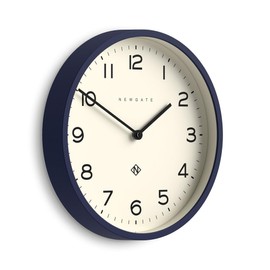 NEWGATE® Number Four Echo wall clock | Modern round clock | 30cm | Midnight Blue | Easy to read numbers | Ideal for kitchen, living room or office