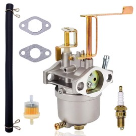 Carburetor for Buffalo Tools Sportsman GEN1100 GEN154 2.4HP 2.8HP 1500 2000 Watts Firman Ridgid Pulsar 4-Stroke OHV Engine Portable Gasoline Generator with Spark Plug Gasket Fuel Line Filter Carb Kits
