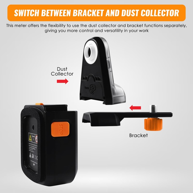 4-in-1 Wall Laser Leveler with Line Laser, Wall Mount Bracket,