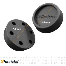Hinrichs Set of 4 Vibration Dampers Round – Damper Washing Machine – Vibration Damper Washing Machine – Rubber Feet Washing Machine – Anti-Vibration – Antivibration Accessories for AEG Bosch Siemens