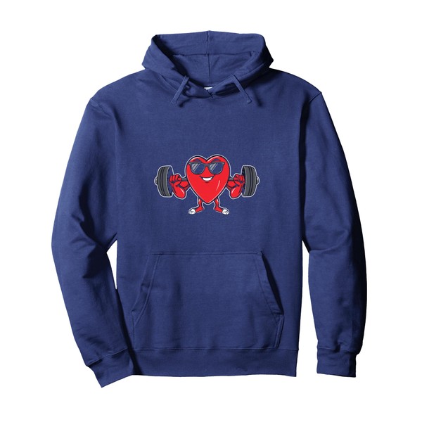 Fitness Heart Character Pullover Hoodie