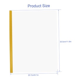 Operitacx 10pcs Drawer Folder Covers with Fasteners Clip Scrapbook Paper A4 Covers Paper File Folders Hot Glue Sticks Office File Rod Clamps Crampon Document Draw Rod Folders Plastic Yellow