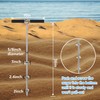 36" Sand Anchor,316 Stainless Steel Shallow Water Sand Anchor with