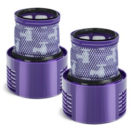 Vacuum Filter Compatible with V10 SV12 Part Number: 969082-01 Filters, Set of 2, V10, Fluffy V10, Motorhead V10, Absolute Heavy Duty HEPA Filter, Washable USA Version