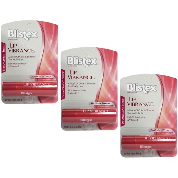 Blistex Lip Vibrance, Lip Protectant 0.13 oz (Pack of 3)