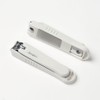 Tree Nail Care No-Splash Large Nail Clipper 2-Piece Set (White)