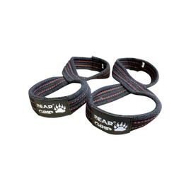 BEAR GRIP - Figure 8 Weight Lifting Straps Elite Edition (BLACK, L)