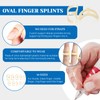 Jinzhenhong Pack of 10 Oval Finger Splint Finger Guards for