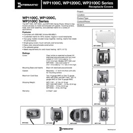 Intermatic WP1150C 1 Gang Vertical/Horizontal 4-3/4-Inch Deep Weatherproof Box, Clear, Color