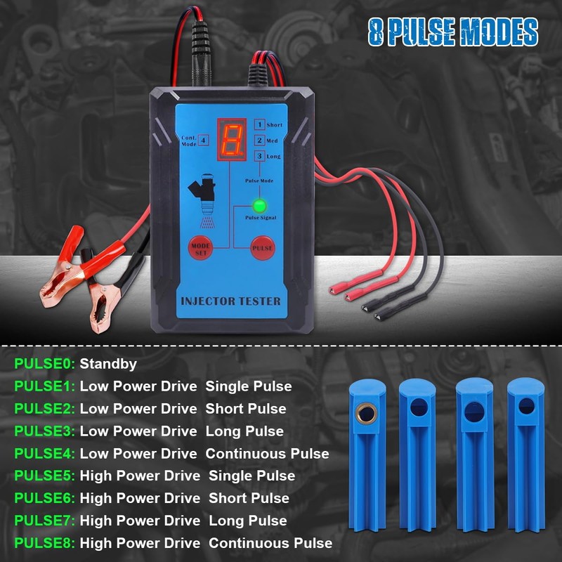 Fuel Injector Tester and Fuel Injector Cleaner Tool Kit, 4