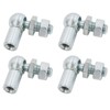 BIAREN 4pcs L-Shape Ball Socket End Fitting Female Thread M6