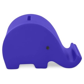 PVC Pork Money Box with Soft Body in Vibrant Colours, Original Small Money Boxes with Plugs, Lightweight and Durable Travel Money Box (Blue)