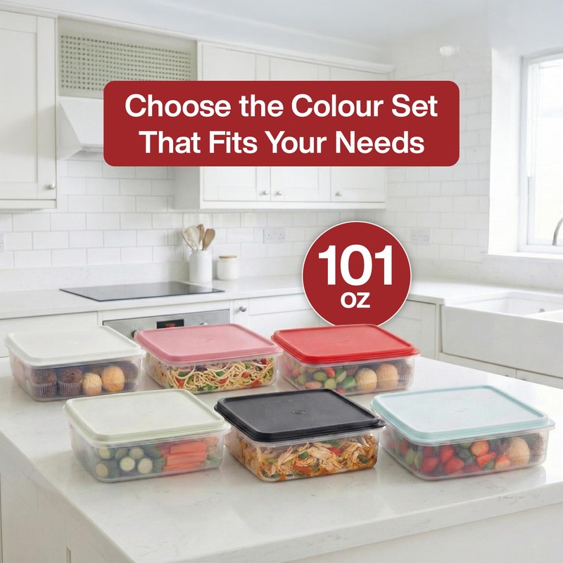 SIGNORA WARE Plastic Storage Container with Lid – 3L Cupcake