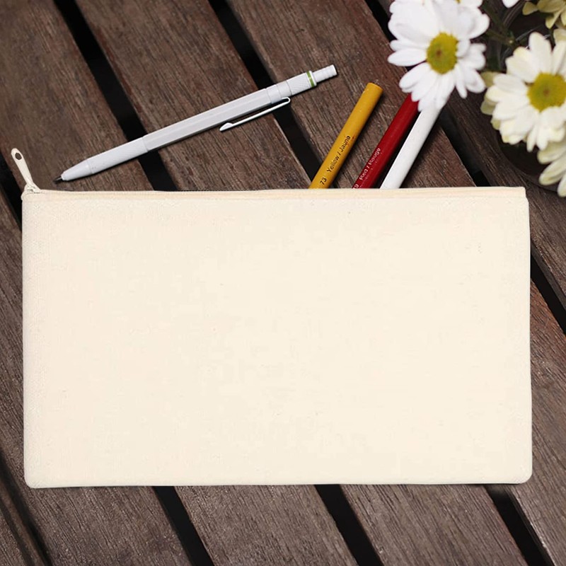 DIY Blank Fabric Bag, Pack of 10 Fabric Pencil Case