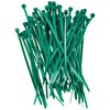 Merriway® BH01197 (100 Pcs) Lockable Cable Zip Ties, Green Nylon