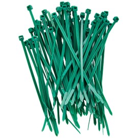 Merriway® BH01197 (100 Pcs) Lockable Cable Zip Ties, Green Nylon 100 mm (4 Inch) x 2.5 mm - Pack of 100 Pieces