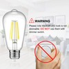 Ascher Ascher Vintage LED Edison Bulbs, 6W, Equivalent 60W, Non-Dimmable,