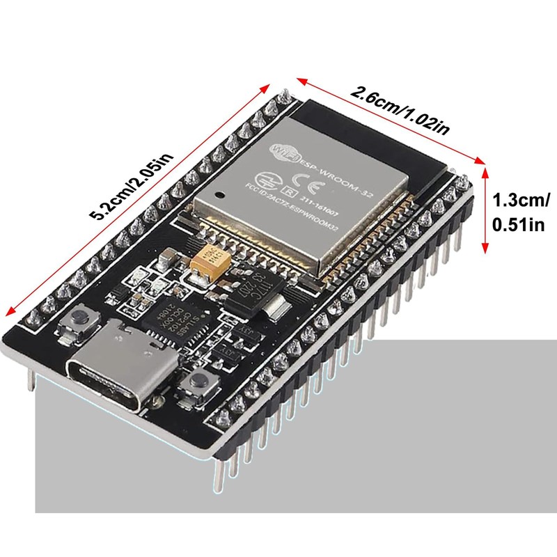 KEAcvise 12-Pack ESP32-DevKitC-32 Development Board - WiFi+Bluetooth Dual-Core Module with