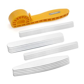 OWDEN 21Pieces Metal Stamping Tool,20Pcs. Aluminum Bracelet Blanks (4 Sizes) with a Nice Bracelet Bending Bar,Metal Stamps Tool Set for Jewelry Stamping Working.