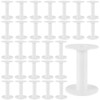 HAKZEON 30 Pack 3.7 Inch White Plastic Empty Spools, Durable