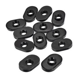 sourcing map Centered Hole Sliding T-Nuts, 25Pcs 1/4"-20 Carbon Steel Zinc-Plating Nuts for T Track Extrusions