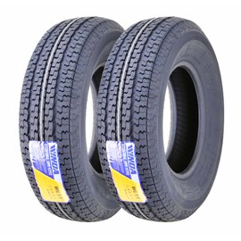 LIBRA TRAILER PARTS WINDA Trailer Tires ST 225/75R15 / 10PR Load Range E Steel Belted Radial w/Scuff Guard Set 2