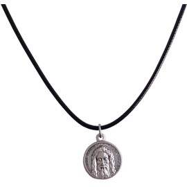 I G J The Holy Face Shroud of Christ Medal with String Cord - Real Italian Masterpiece …