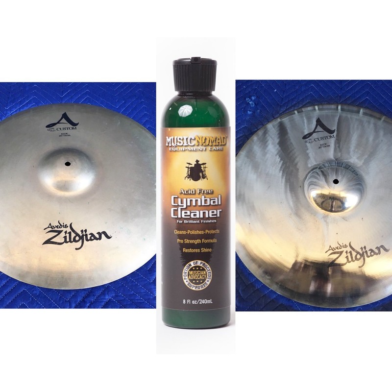 MusicNomad Premium Cymbal Cleaner for Brilliant Finishes, 8 oz. (MN111)