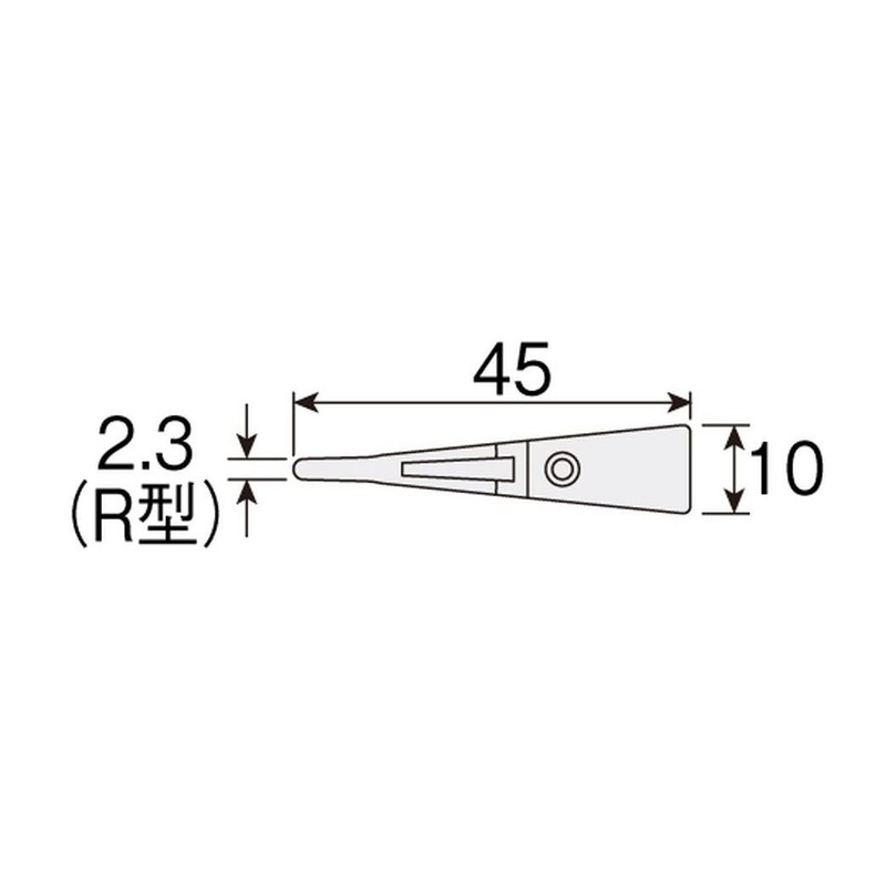 Hozan ESD Chip P-613S-1 Anti-Static Tweezers Tip, Set of 2,