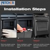 PETCHOR One-Touch Hidden Storage Console Box for 2018-2025 Jeep Wrangler