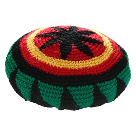 Wool Knit Rasta Beret Hat Reggae Jamaican Cap Colorful Hippie Slinky Beanie Hats for Men Women