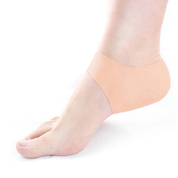 Silikon Gel Ferse protector-sock Geknackt Fußpflege Schmerzlinderung anti-cracking Kissen für Sporn, gebrochenen, Fuß Blase, Plantarfasziitis