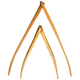 8" Salad Tongs - Maple
