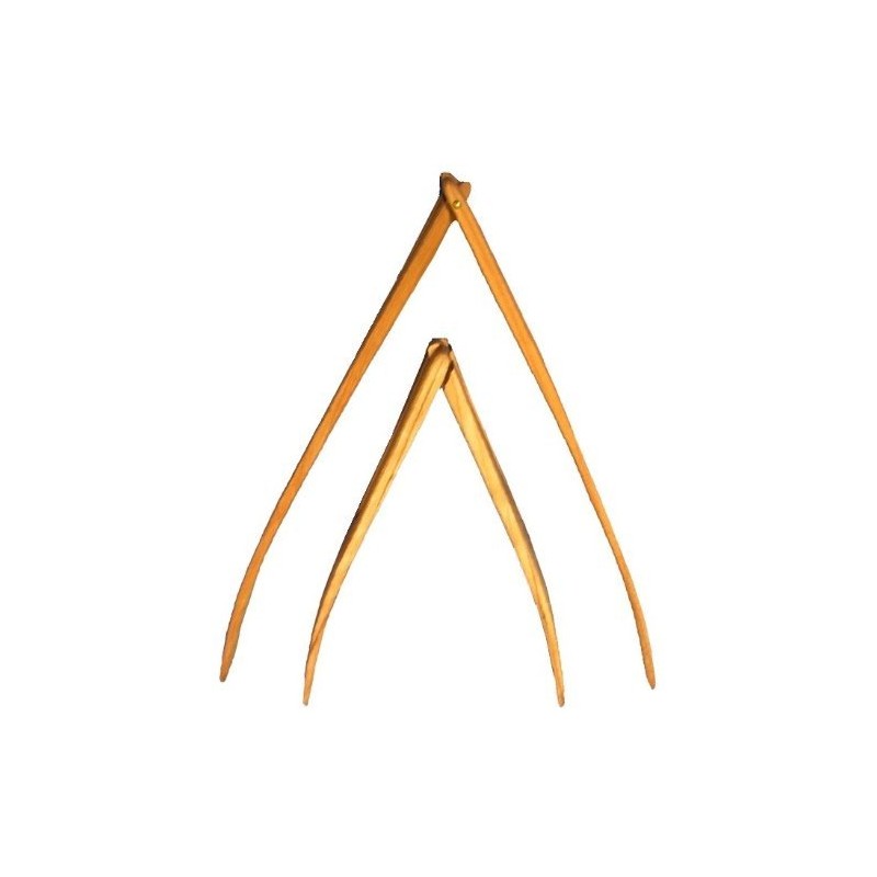 8" Salad Tongs - Maple