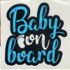 Oracal BABY BOY ON BOARD BLUE Decal Sticker Car Truck