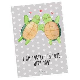 Mr. & Mrs. Panda Postcard Turtles Couple - Gift, Wife, Postcards, Invitation, Love Gift, Engagement, Gift for Lover, Boyfriend
